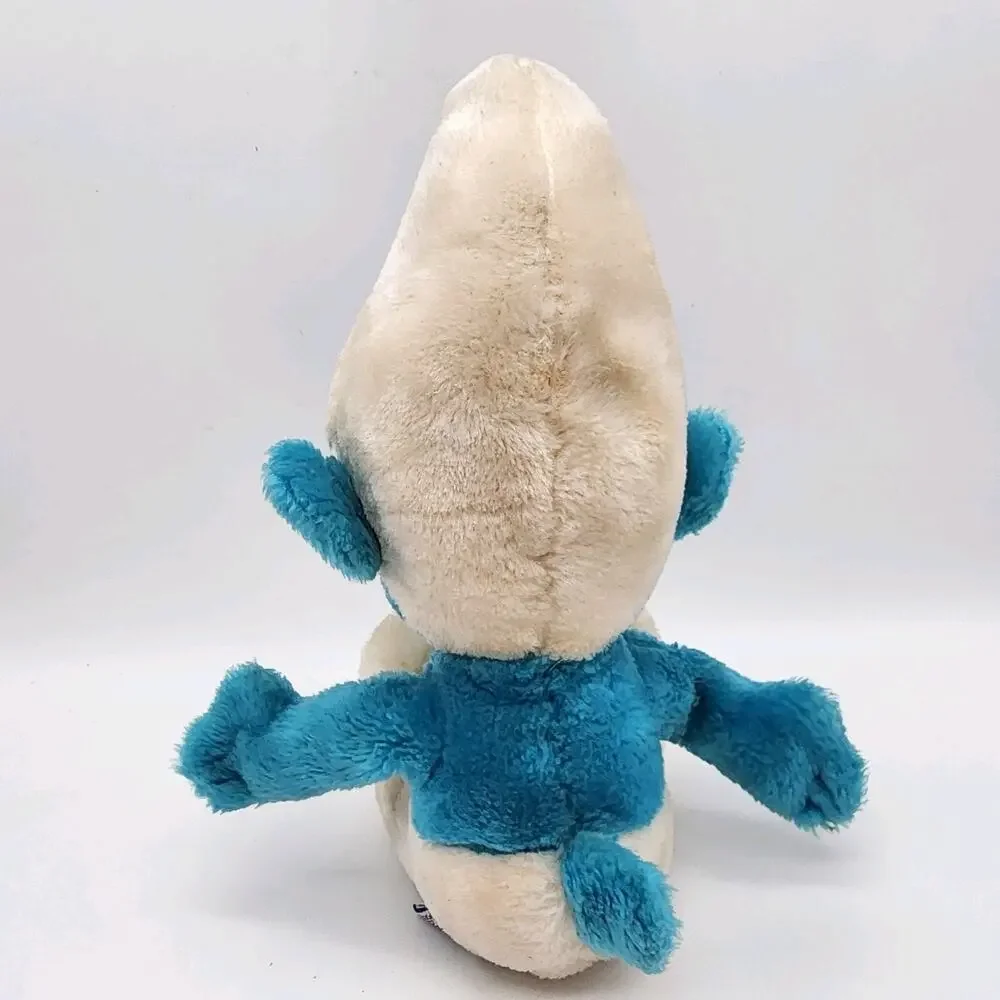 Vintage Peyo Wallace Berrie Blue Smurf Plush Stuffed Toy 10